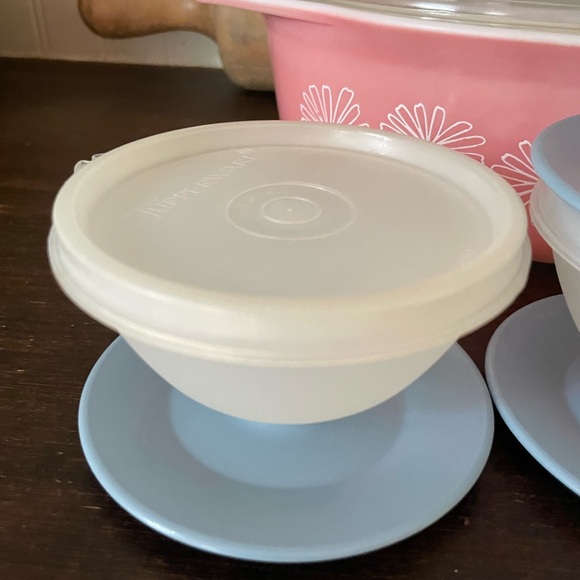 Vintage Tupperware Blue Parfait Pudding Dessert Cups❤️ - Picture 3 of 13